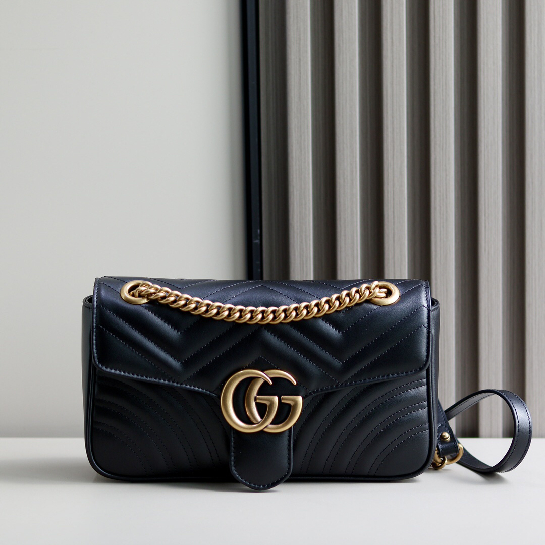 Gucci Marmont Leather Crossbody Bag